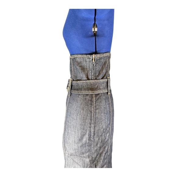 Miss Sixty Diamond Ultra High Waisted Denim Skirt Size M Like New - Picture 4 of 7